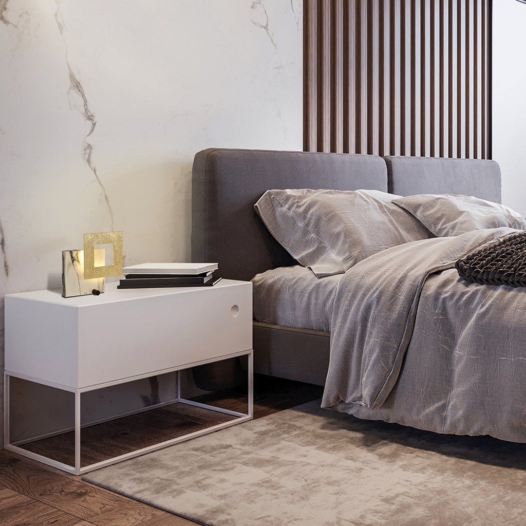 M8519 Dalia 25cm LED Table Lamp Gold/Marble White