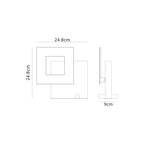 M8520 Dalia 25cm LED Table Lamp Gold/Marble Black