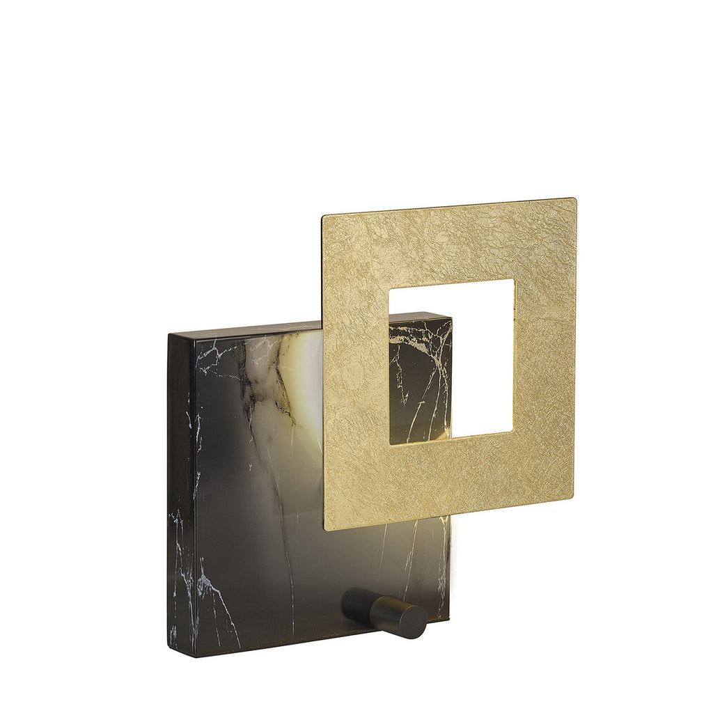 M8520 Dalia 25cm LED Table Lamp Gold/Marble Black