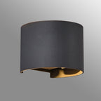 M8604 Davos Outdoor Round LED Wall Lamp Dimmable Anthracite