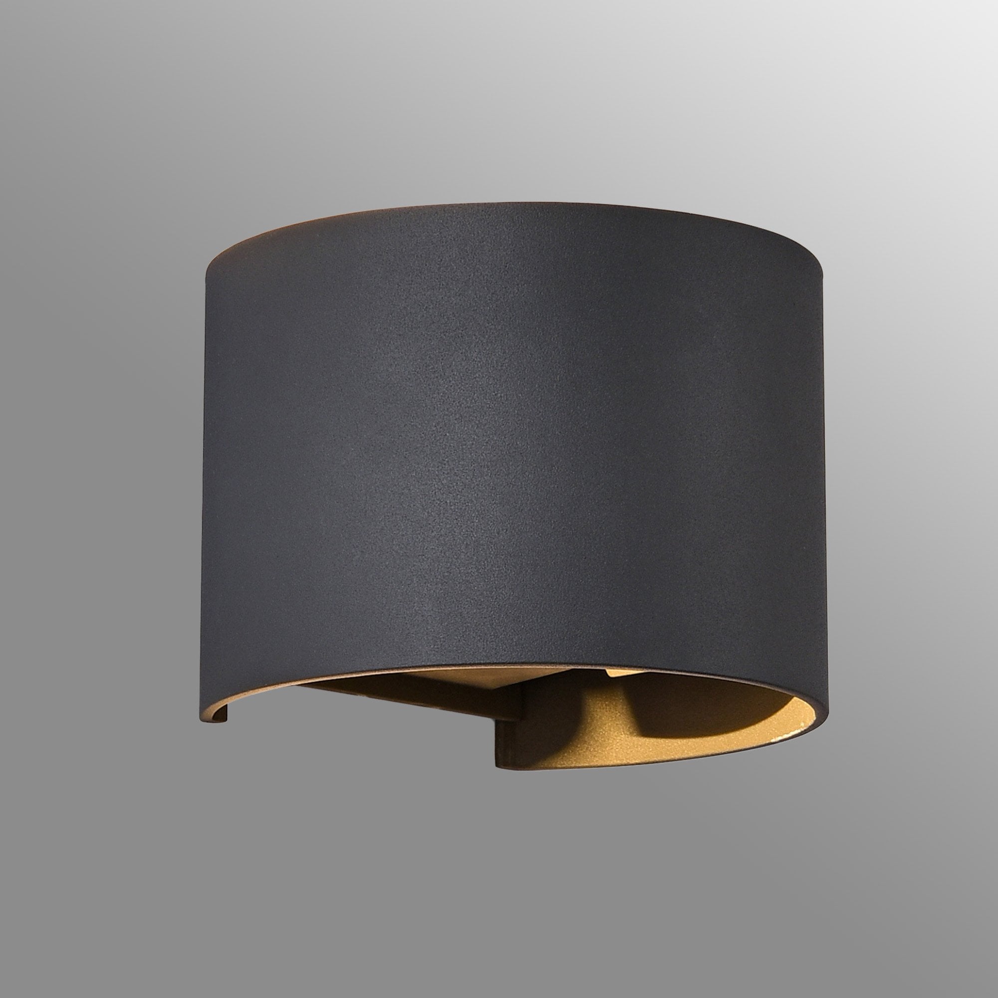 M8604 Davos Outdoor Round LED Wall Lamp Dimmable Anthracite