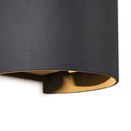 M8604 Davos Outdoor Round LED Wall Lamp Dimmable Anthracite