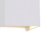 M8600 Davos Outdoor Square LED Wall Lamp Dimmable Sand White