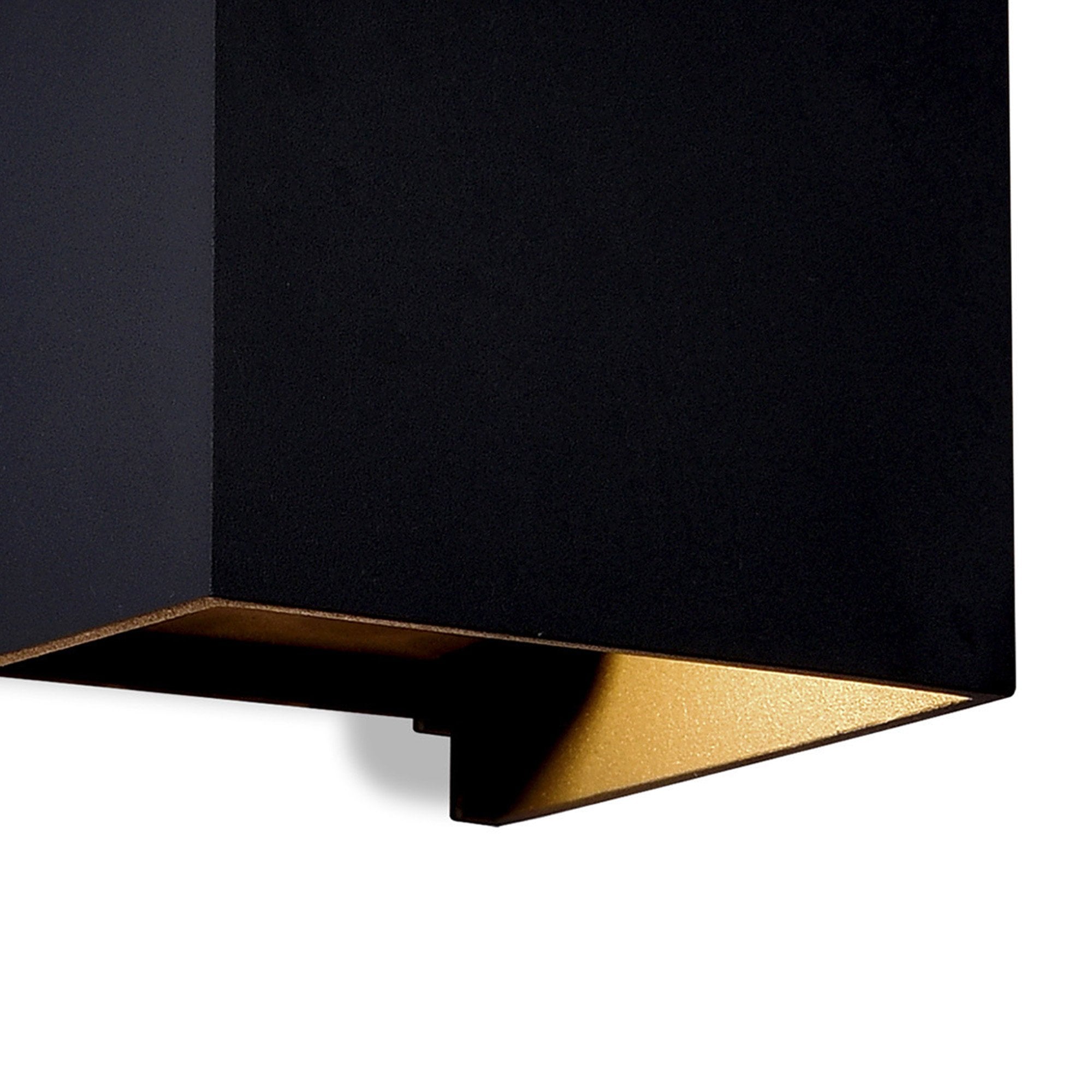 M8601 Davos Outdoor Square LED Wall Lamp Dimmable Sand Black
