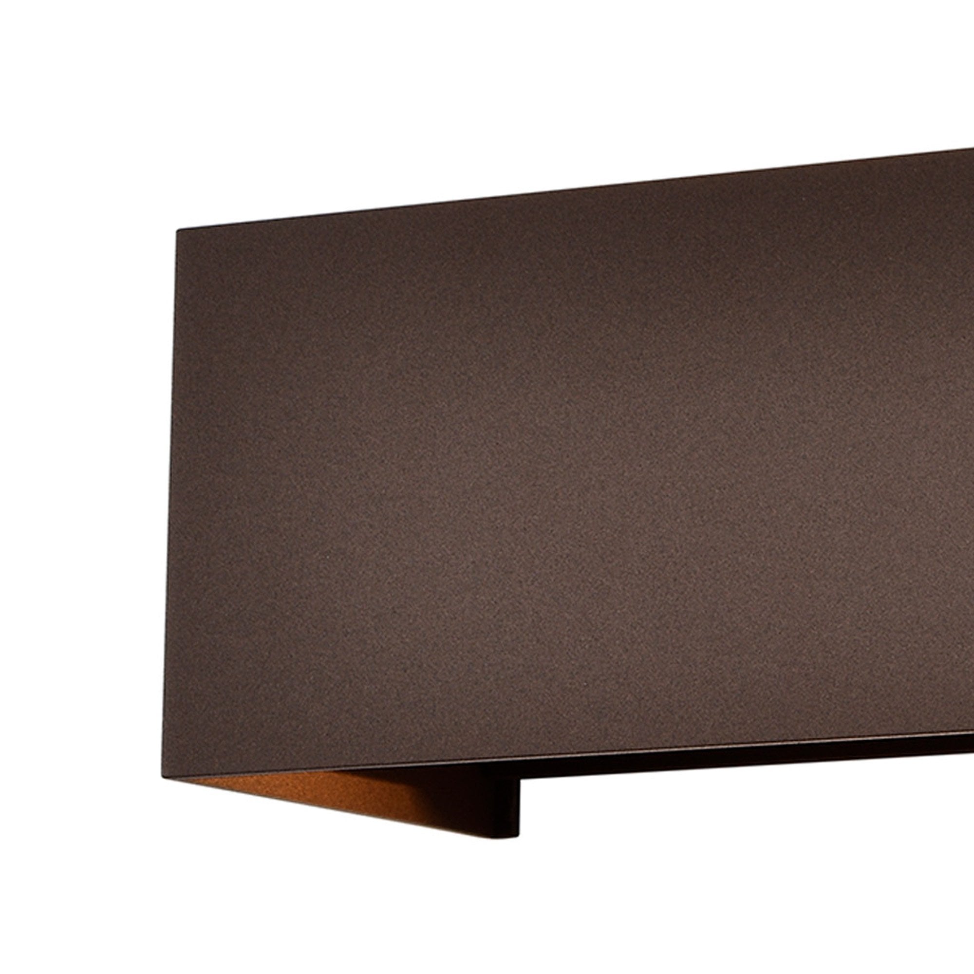 M8608 Davos Outdoor Rectangle LED Wall Lamp Dimmable Rust Brown