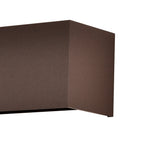 M8608 Davos Outdoor Rectangle LED Wall Lamp Dimmable Rust Brown