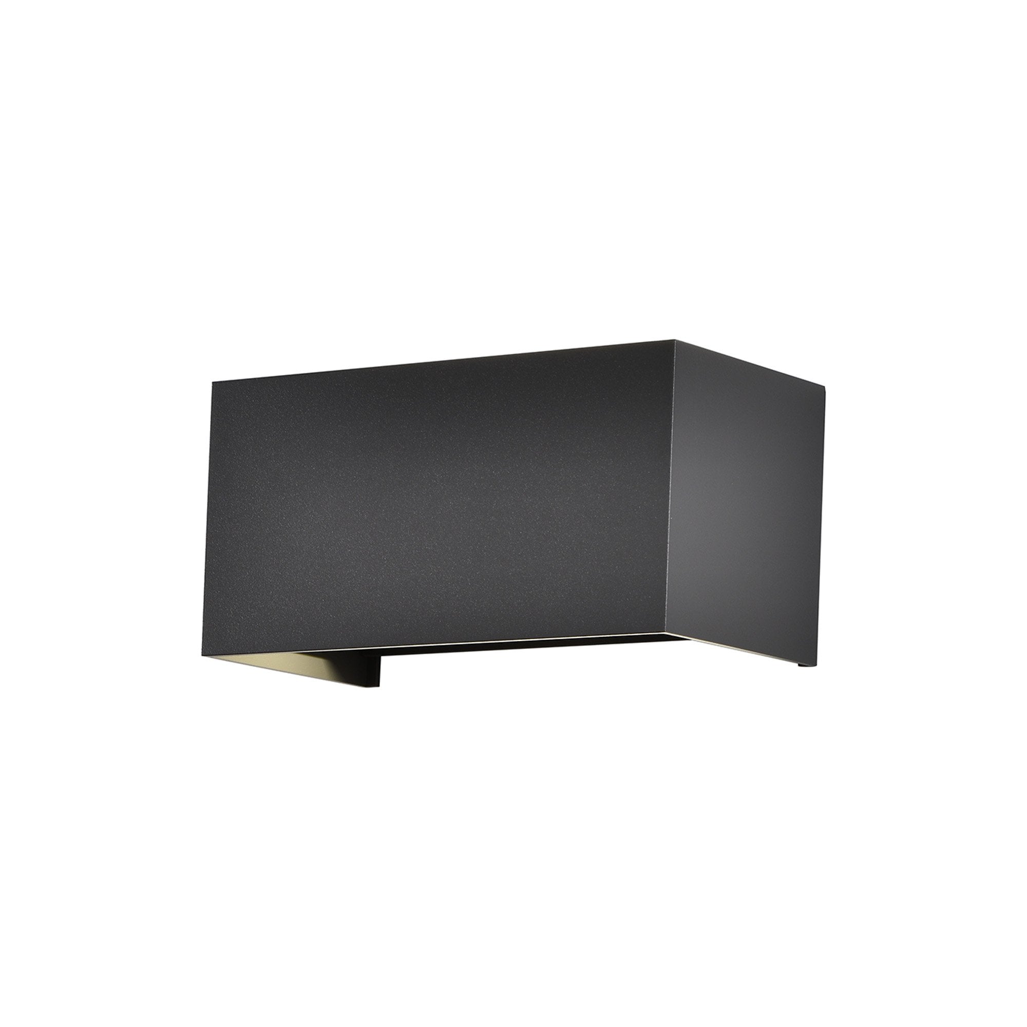 M8607 Davos Outdoor Rectangle LED Wall Lamp Dimmable Sand Black