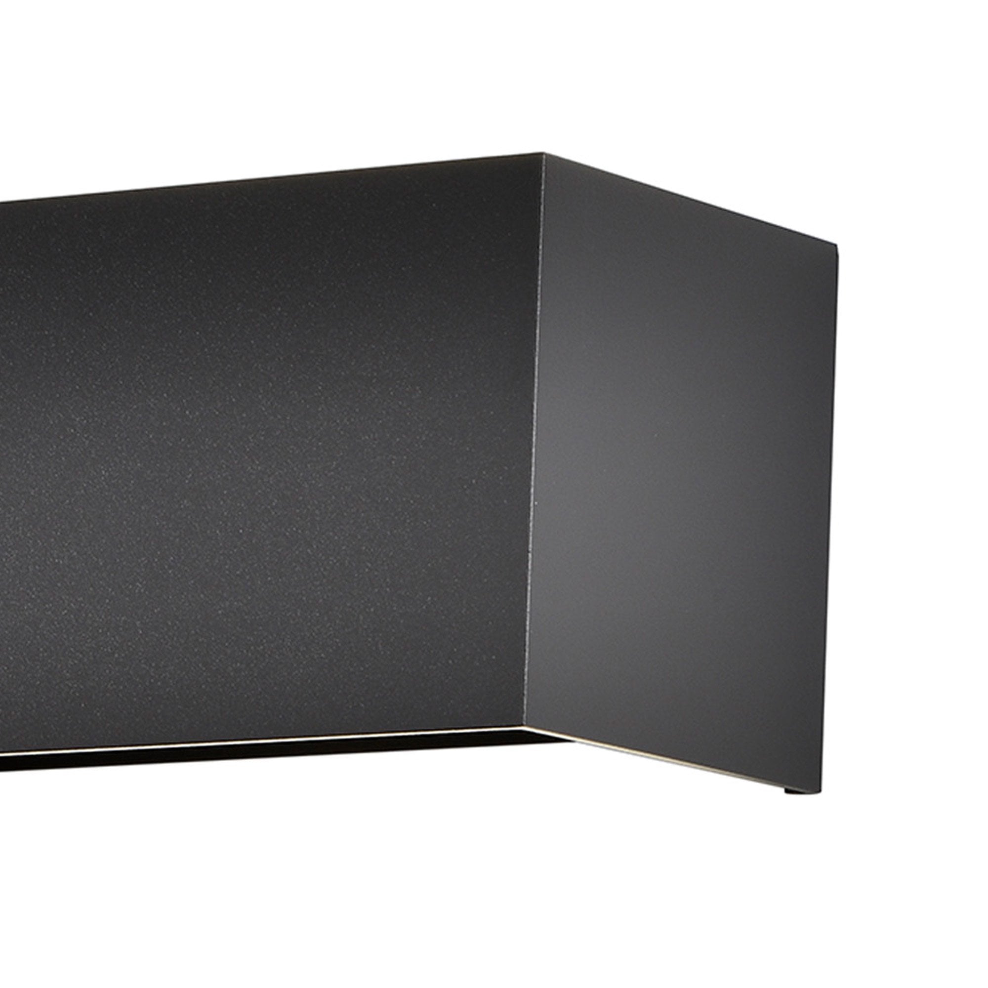 M8607 Davos Outdoor Rectangle LED Wall Lamp Dimmable Sand Black