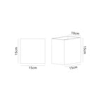 M8610 Davos Outdoor XL Square LED Wall Lamp Dimmable Sand White