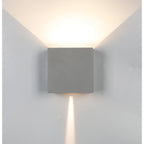 M8609 Davos Outdoor XL Square LED Wall Lamp Dimmable Anthracite