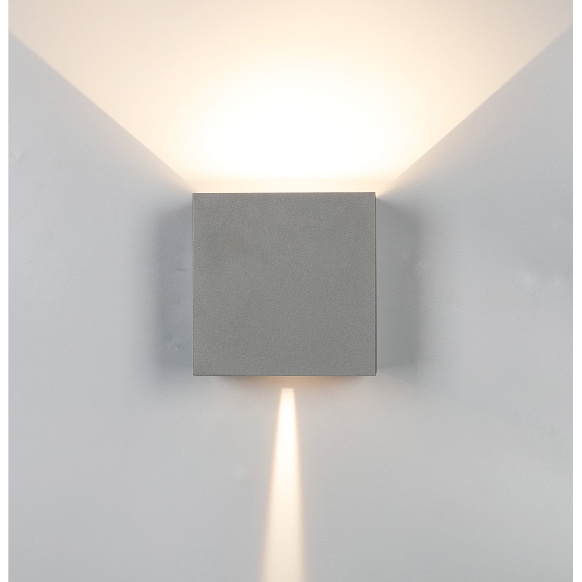 M8609 Davos Outdoor XL Square LED Wall Lamp Dimmable Anthracite