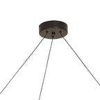 M8531 Electra Large LED Pendant Black / Black Chrome / White Acrylic