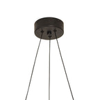 M8533 Electra Small LED Pendant Black / Black Chrome / White Acrylic