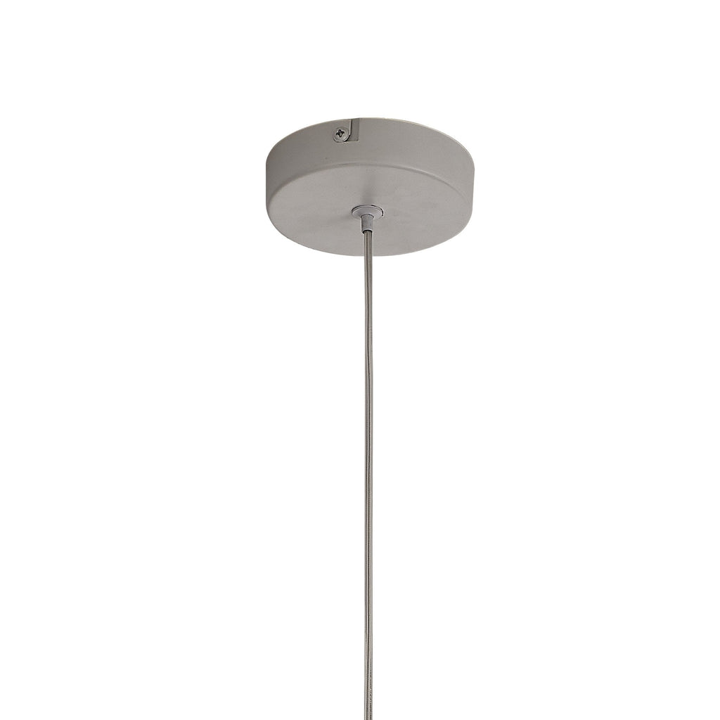 M8257 Elsa 1 Light Pendant With Champagne Glass Shade Clear Glass With Frosted Inner Cone