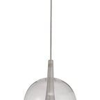 M8257 Elsa 1 Light Pendant With Champagne Glass Shade Clear Glass With Frosted Inner Cone