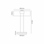 M8534 Gin 50cm Table Lamp Gold