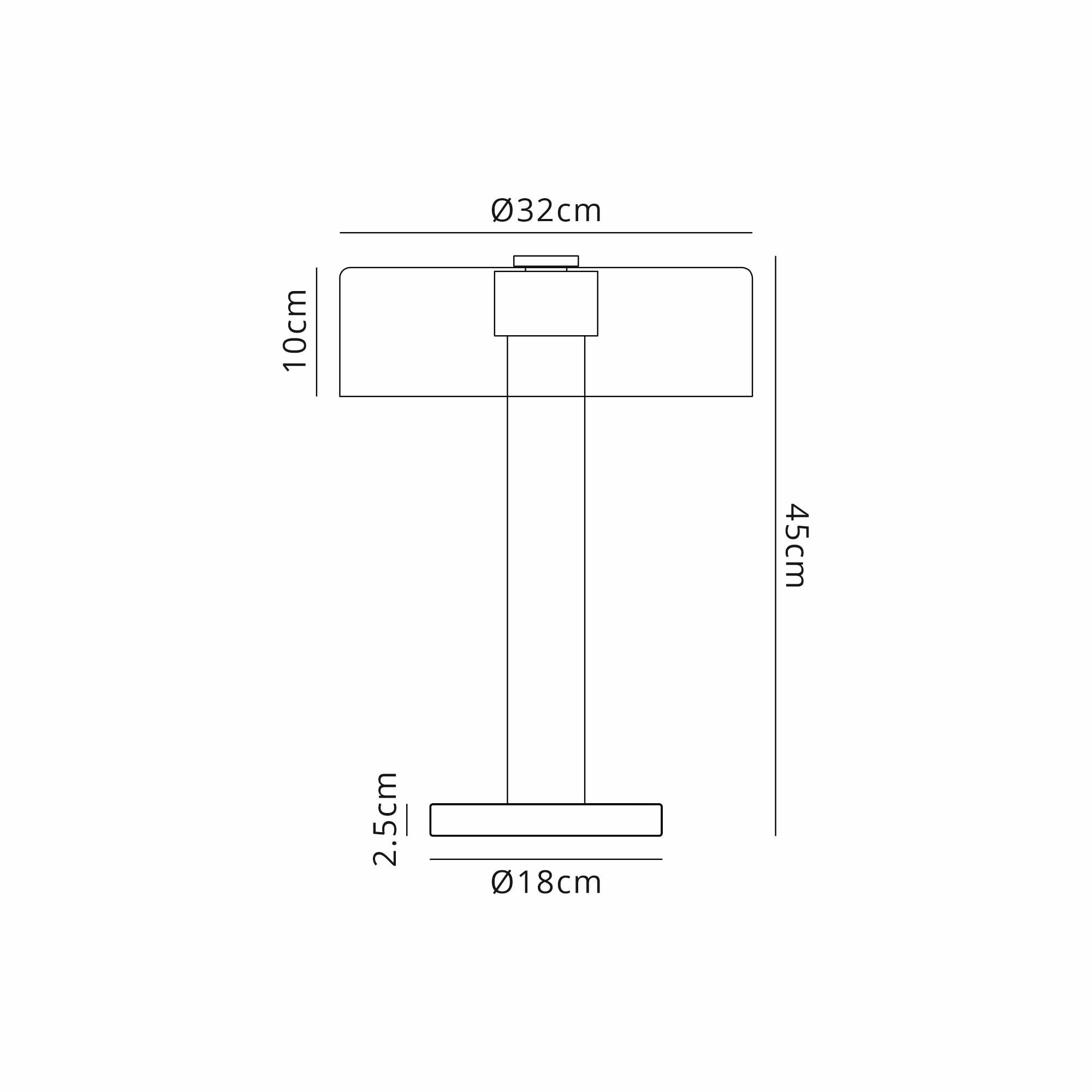 M8534 Gin 50cm Table Lamp Gold