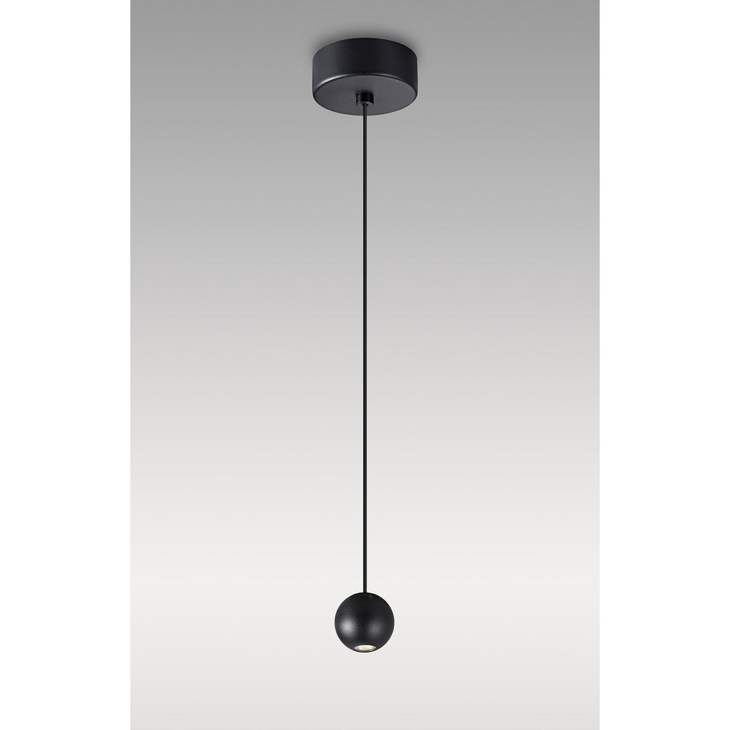 M8469 Gruissan LED Ball Pendant Matt Black