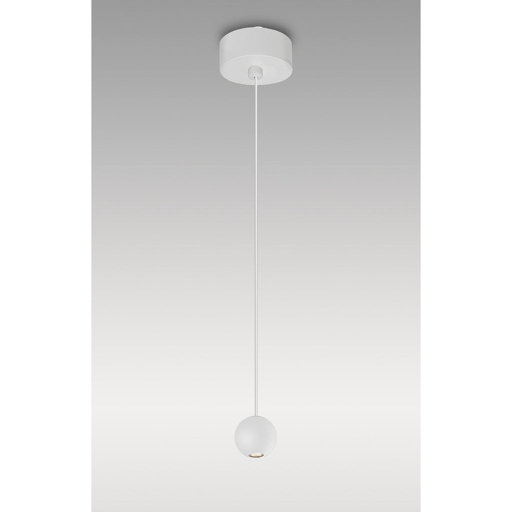 M8468 Gruissan LED Ball Pendant Matt White