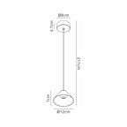 M8465 Gruissan LED Cone Pendant Matt White