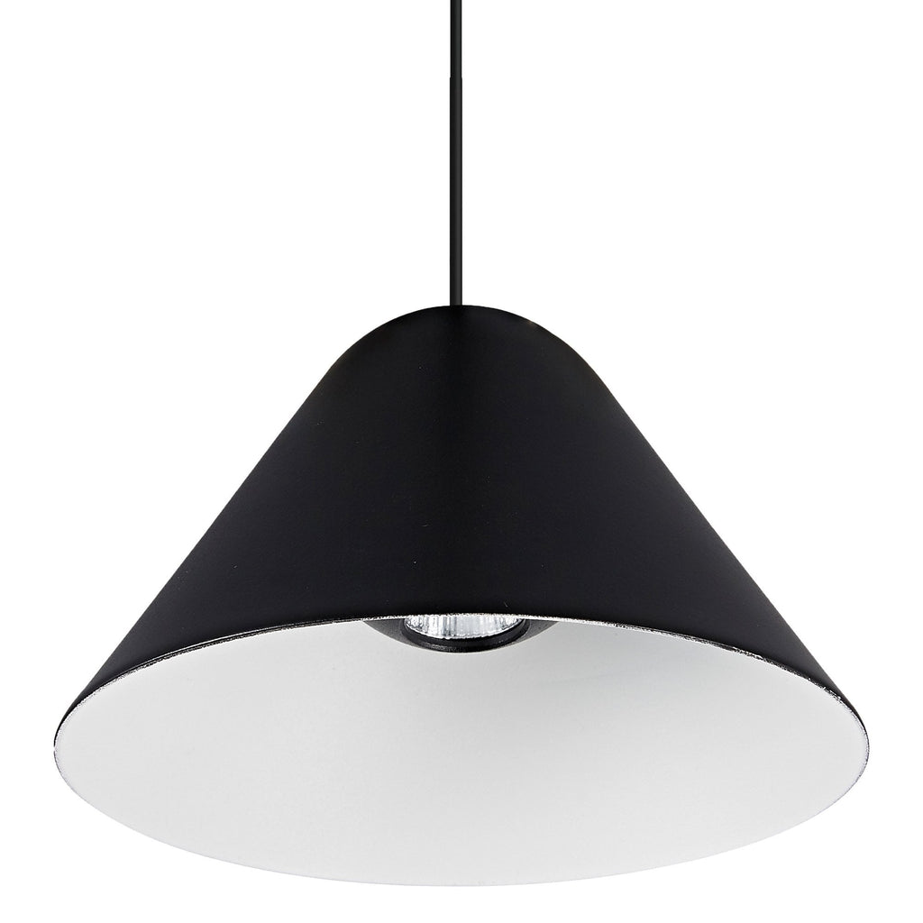 M8466 Gruissan LED Cone Pendant Matt Black/Matt White (S)