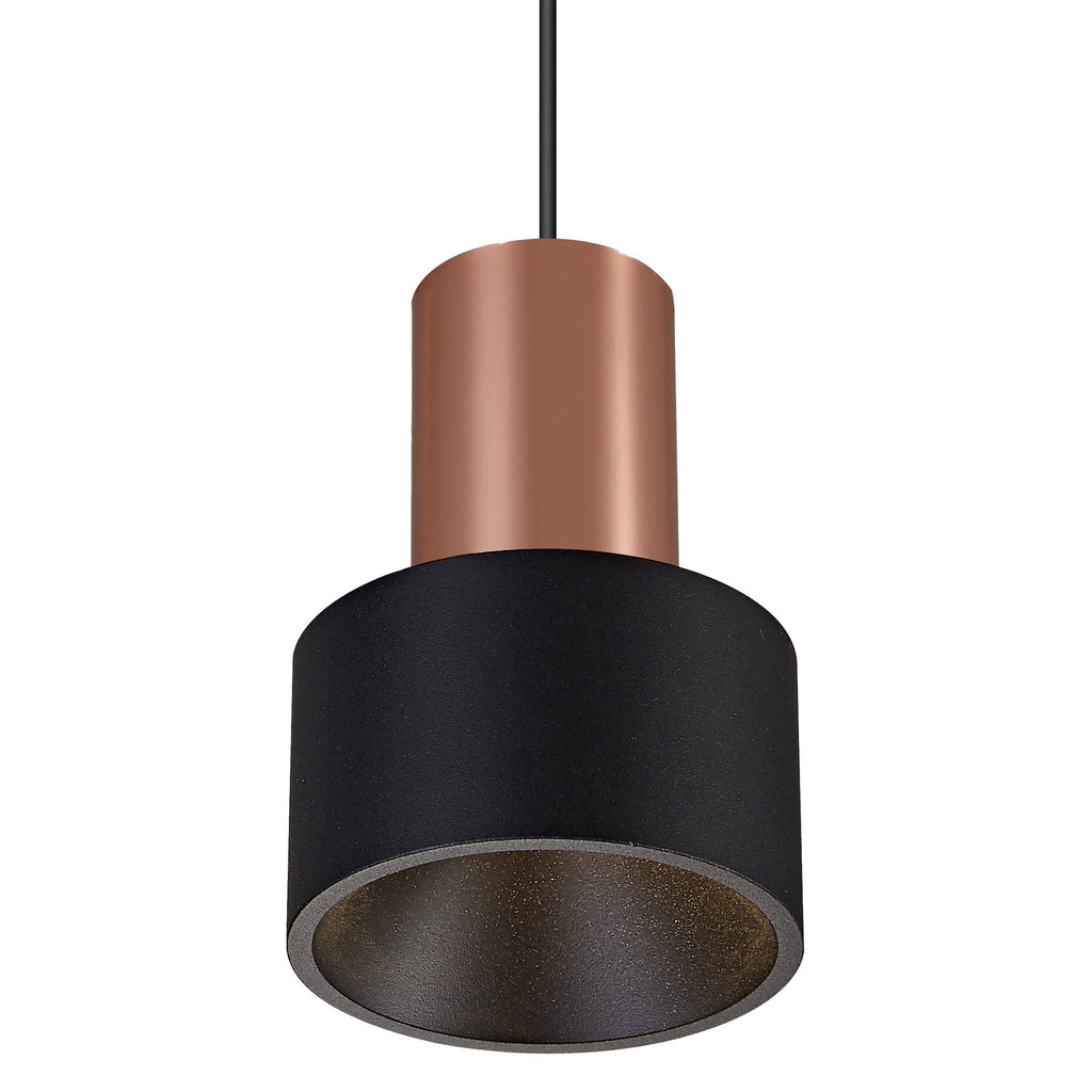 M8467 Gruissan LED Cylinder Pendant Matt Black/Matt Gold