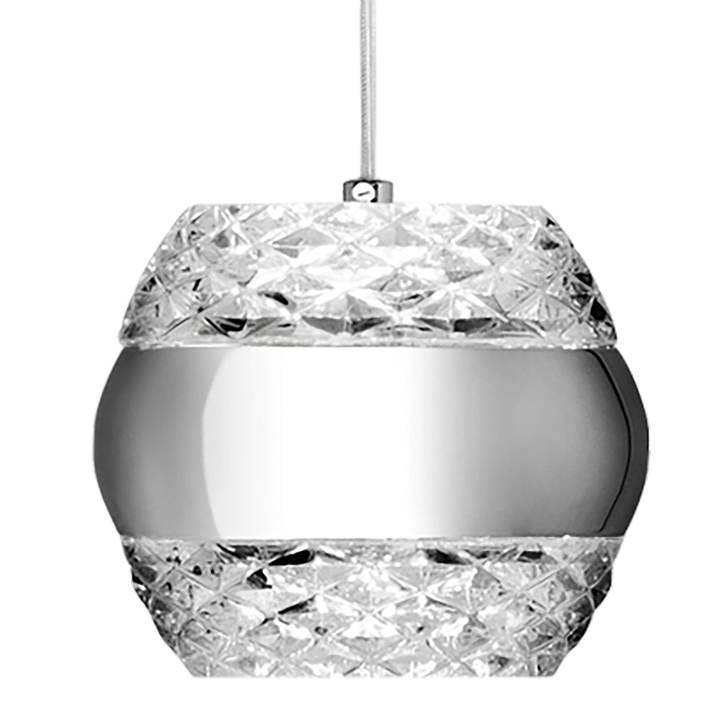 M5169 Khalifa LED Pendant Polished Chrome / Glass