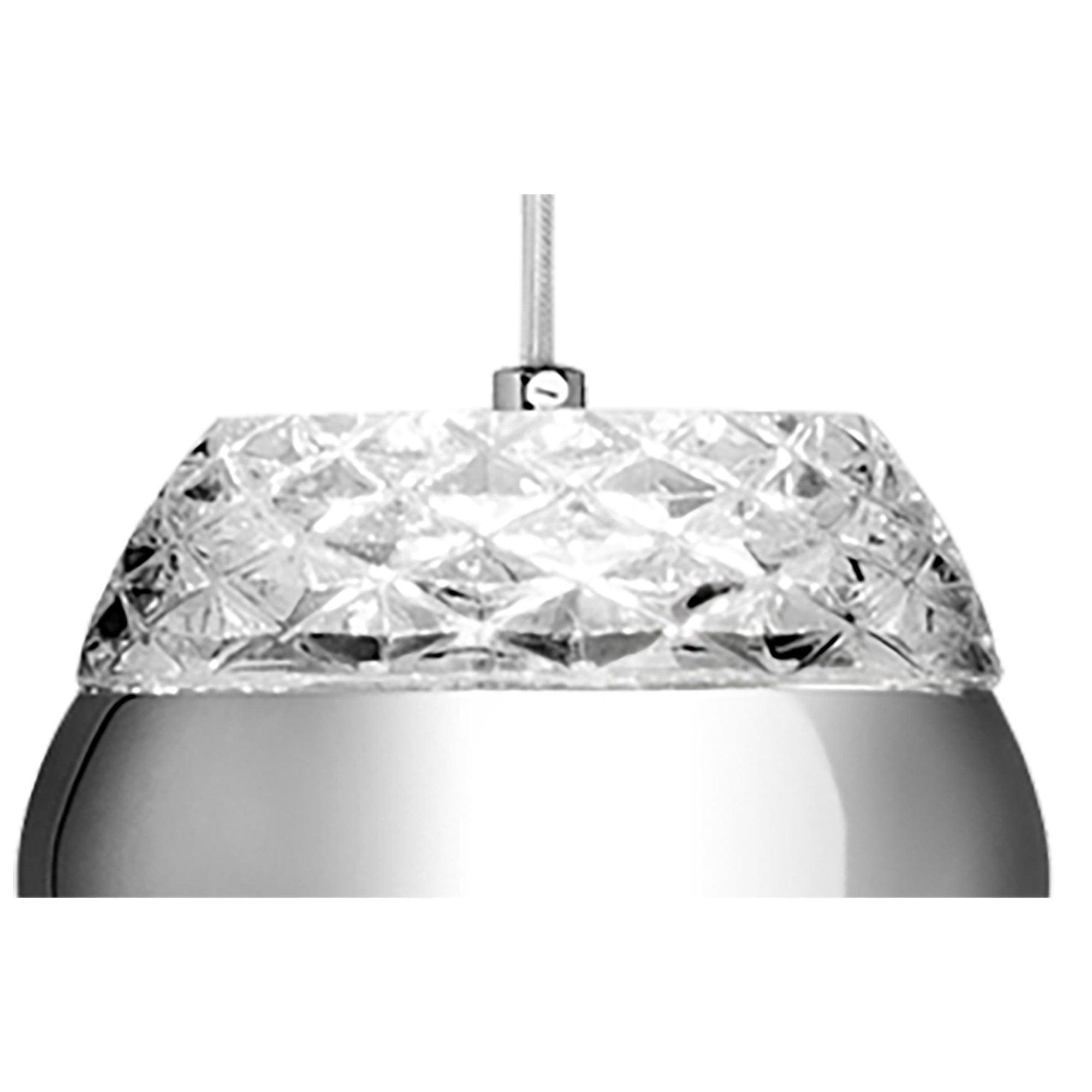 M5169 Khalifa LED Pendant Polished Chrome / Glass