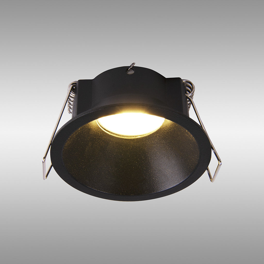 M8661 Kiel Outdoor Recessed Spotlight 6.6cm Black