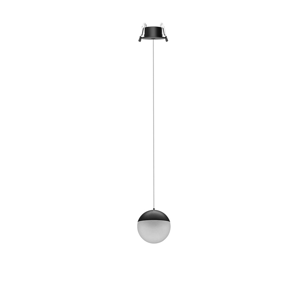 M8436 Kilda 1 Light LED Recessed Pendant Black