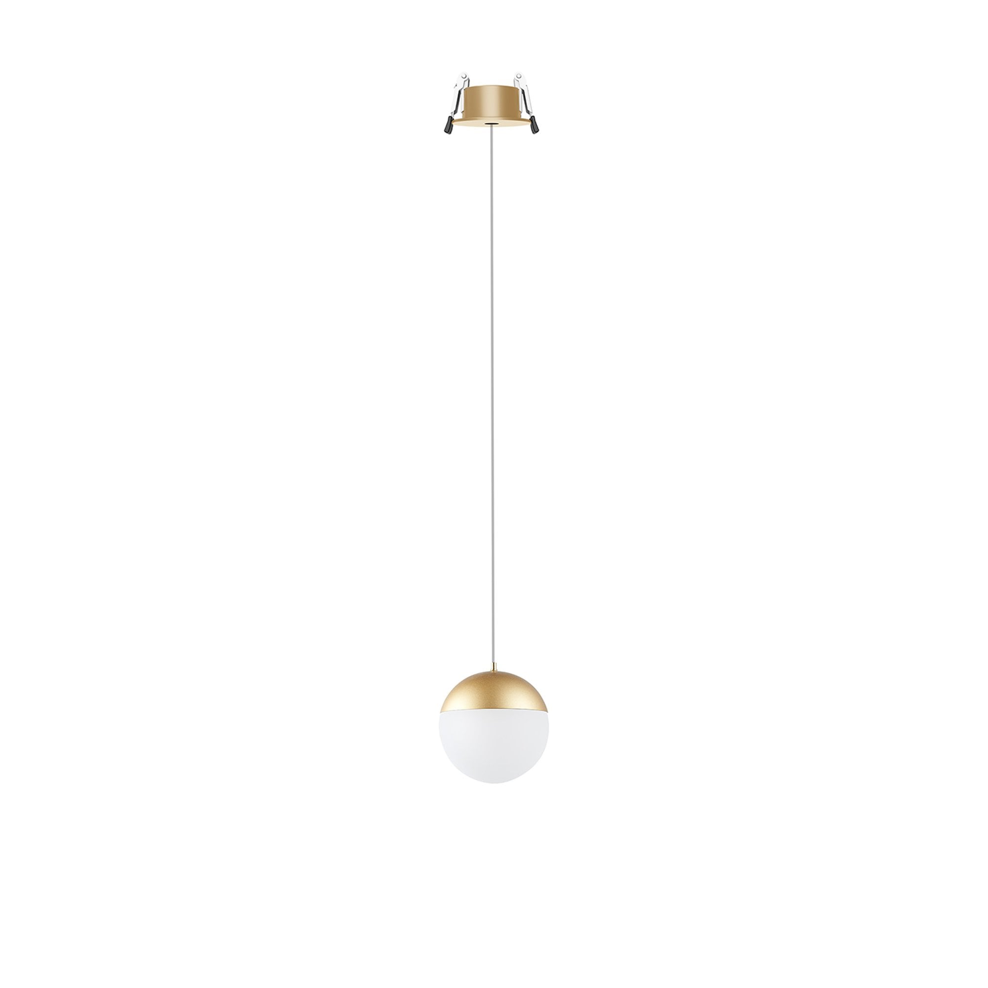 M8437 Kilda 1 Light LED Recessed Pendant Gold