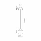 M8437 Kilda 1 Light LED Recessed Pendant Gold