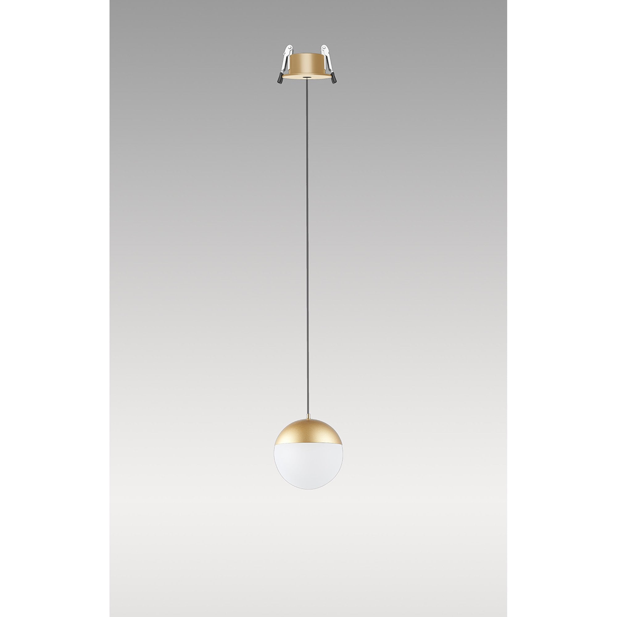M8437 Kilda 1 Light LED Recessed Pendant Gold
