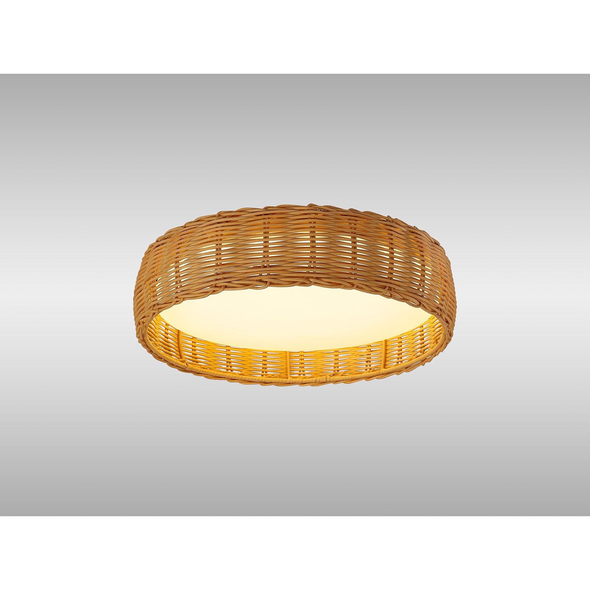 M8195 Kilimanjaro 24W LED Ceiling Light Beige Rattan