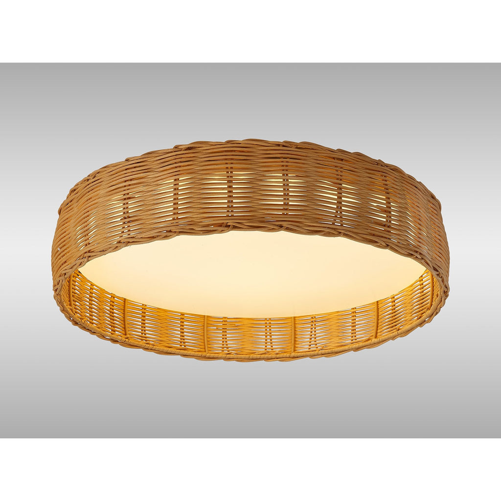 M8193 Kilimanjaro 50W LED Ceiling Light Beige Rattan