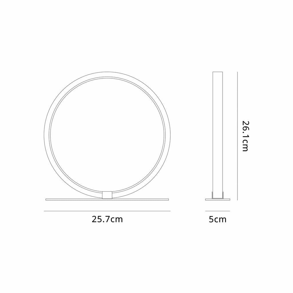 M8599 Kitesurf 26cm LED Table Lamp White