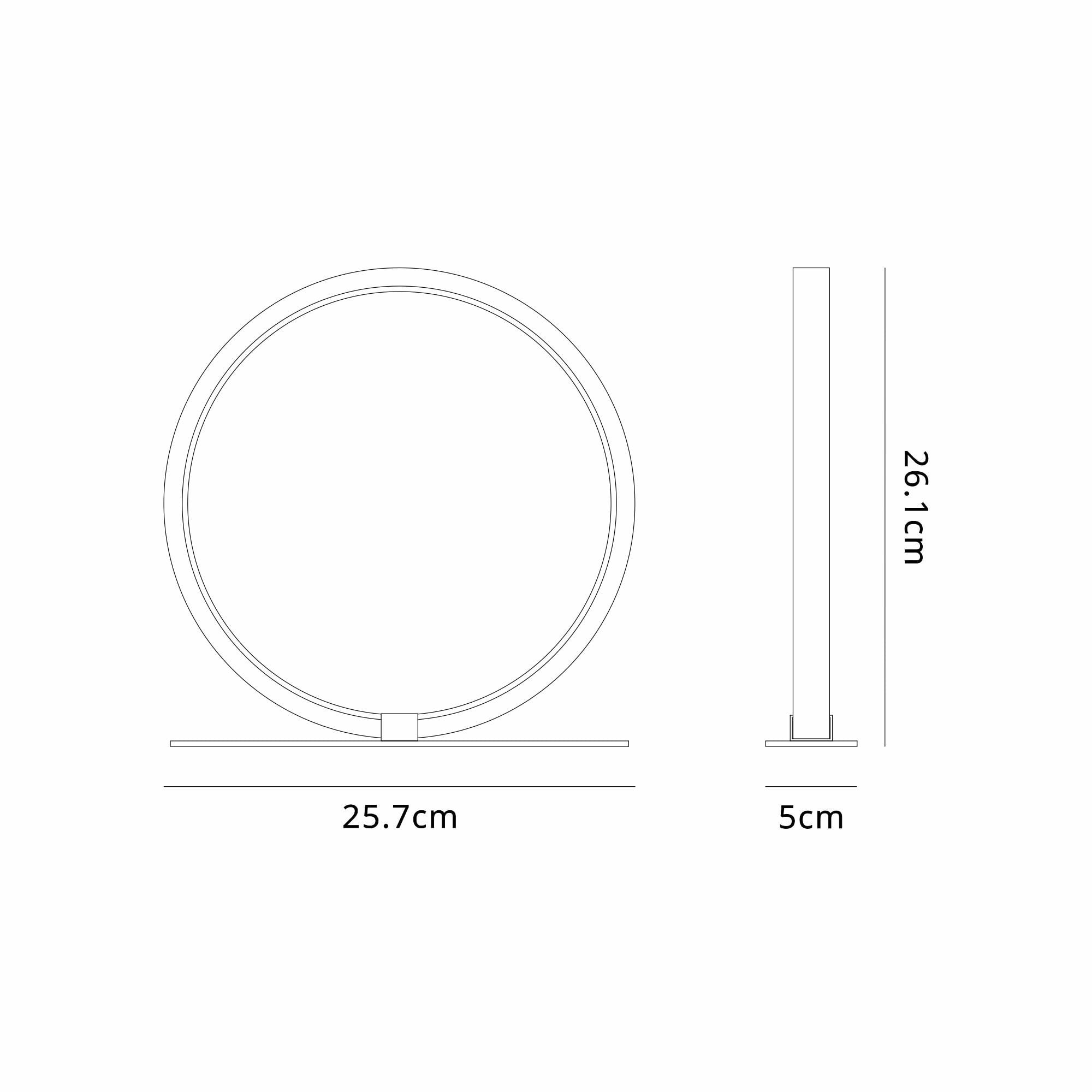 M8599 Kitesurf 26cm LED Table Lamp White