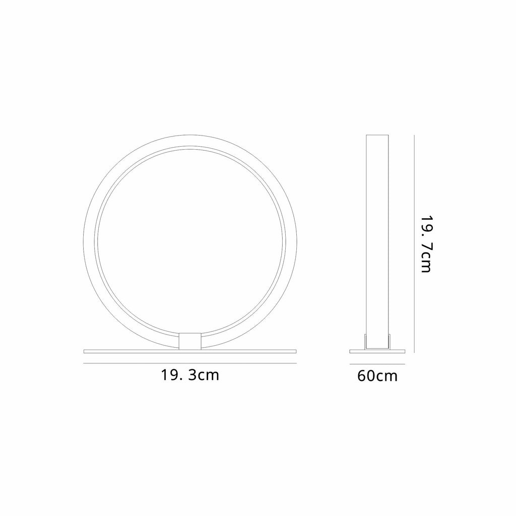 M8598 Kitesurf 20cm LED Table Lamp White