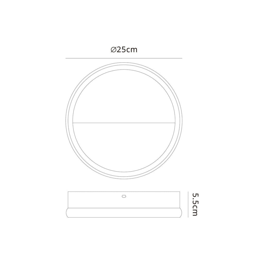 M8593 Kitesurf 25cm LED Wall Lamp Black