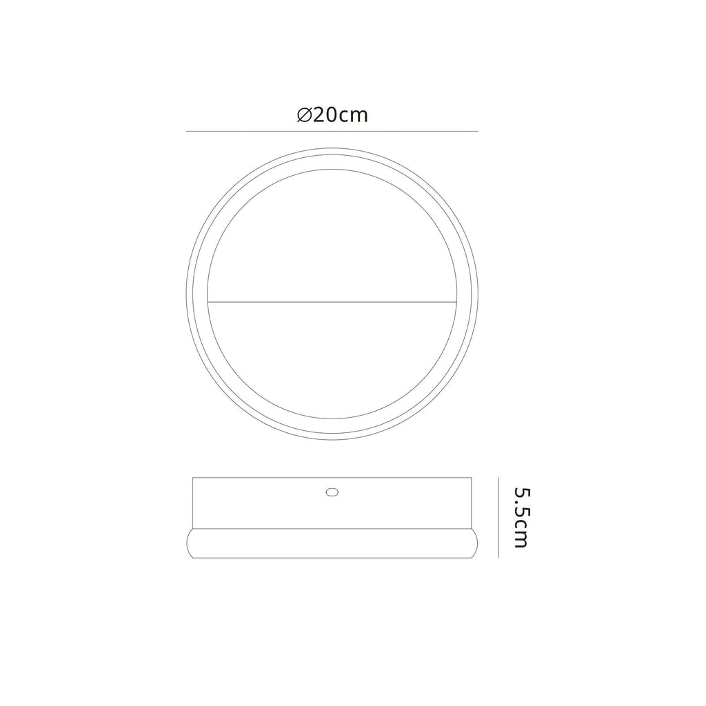 M8596 Kitesurf 20cm LED Wall Lamp White