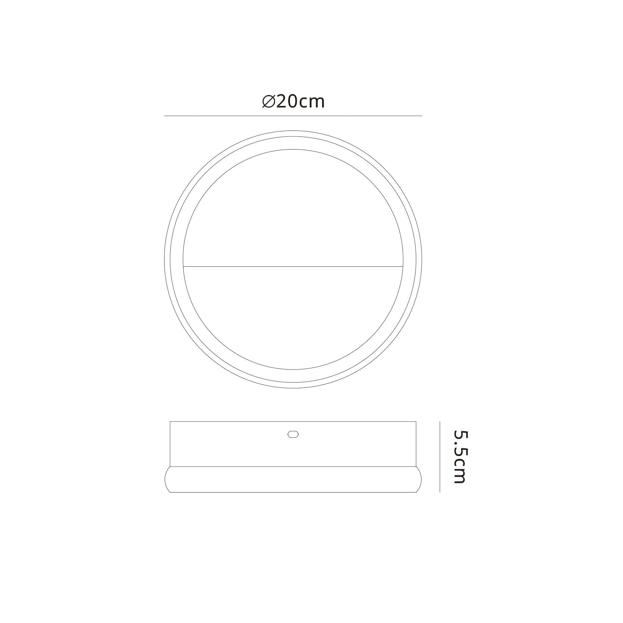 M8596 Kitesurf 20cm LED Wall Lamp White