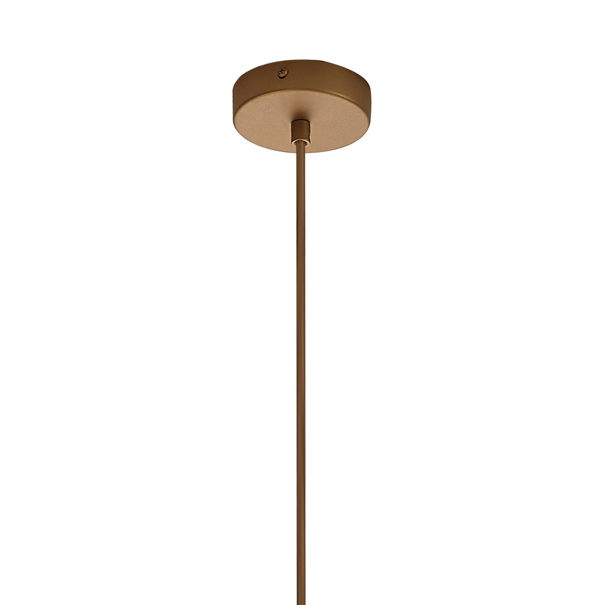 M8526 Kriss Cylinder Pendant Bronze/Bronze Glass Shade With Inner Lined Funnel Glass