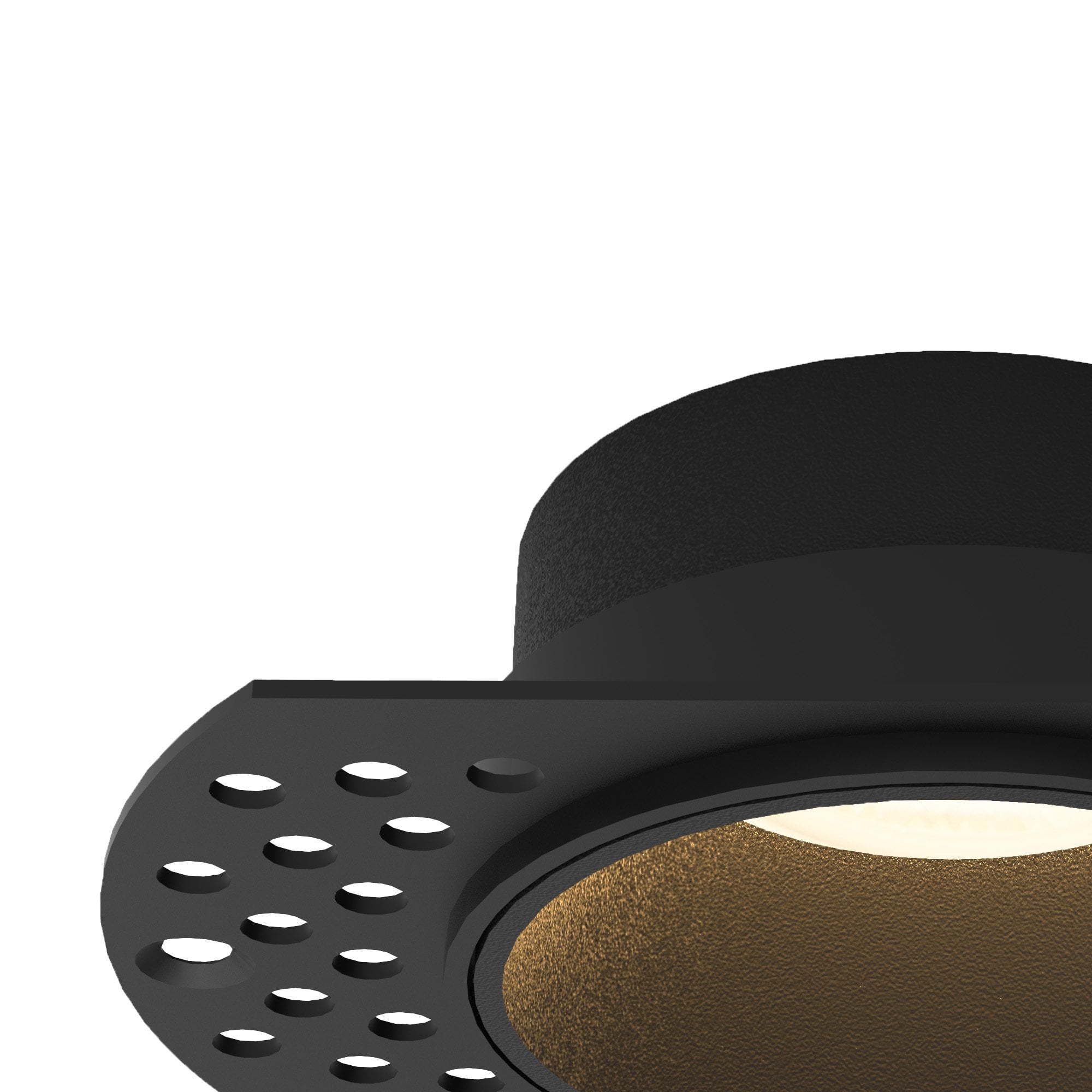 M8665 Lances Recessed Spotlight 10.5cm Black Gypsum