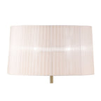 M4638AB/WS Loewe Floor Lamp 3 Light Antique Brass With White Shade (4738)