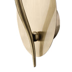 M4635AB/WS Loewe Wall Lamp 1 Light Antique Brass With White Shade (4735)