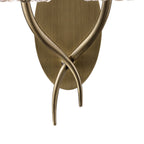 M4634AB/WS Loewe Wall Lamp 2 Light Antique Brass With White Shade (4734)