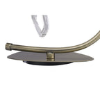 M1650AB Mara Table Lamp 1 Light Large Antique Brass With Ivory White Shade