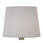 M1650AB Mara Table Lamp 1 Light Large Antique Brass With Ivory White Shade