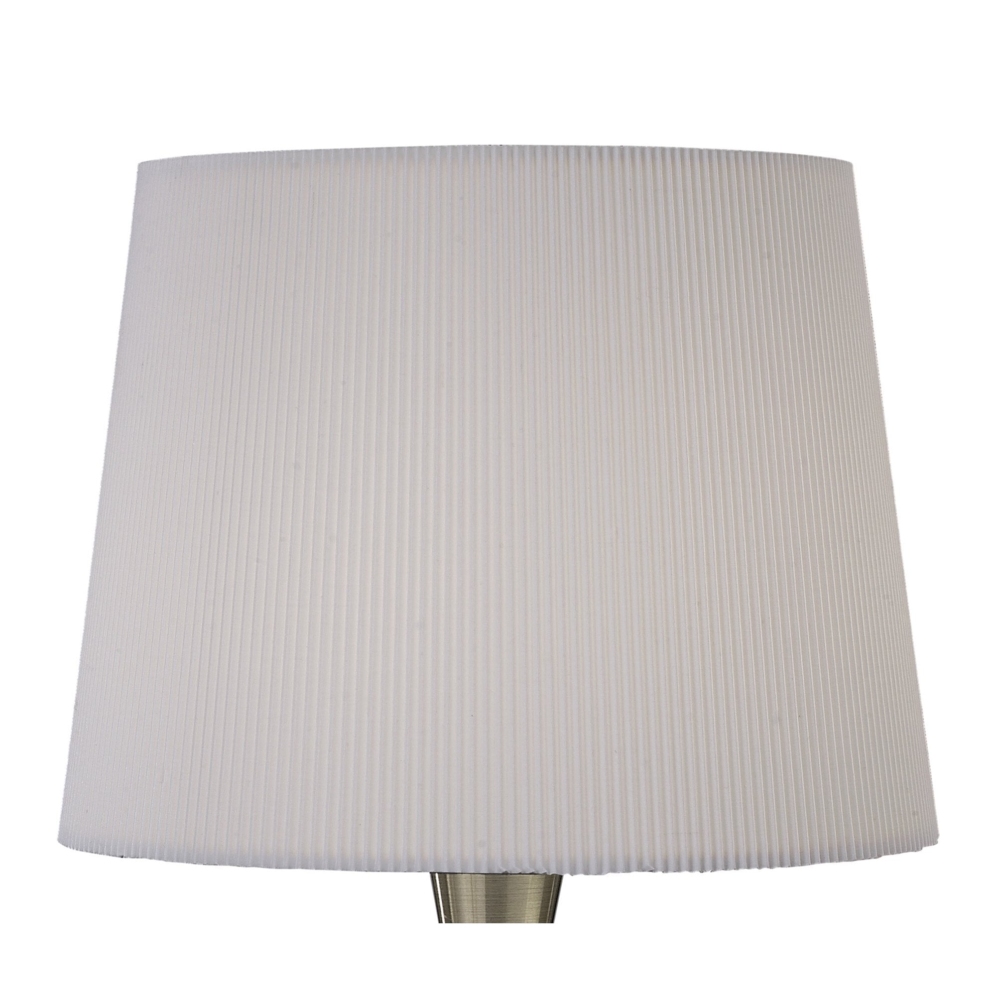 M1650AB Mara Table Lamp 1 Light Large Antique Brass With Ivory White Shade