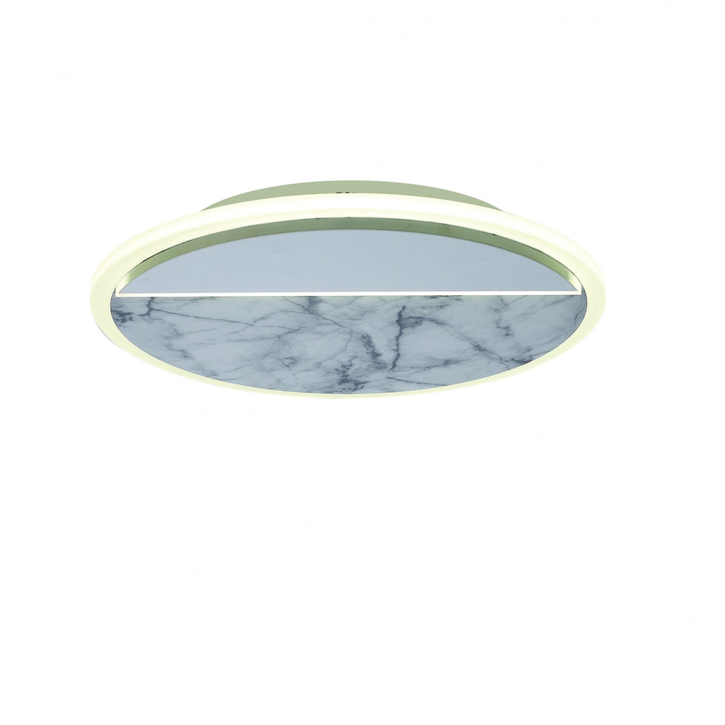 M8507 Marmol LED Ceiling Round White Marble/White